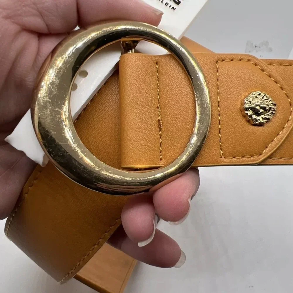 New‎ Anne Klein Small Tan Brown Synthetic Leather Belt NWT